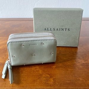 AllSaints Kathi Card Holder (Blue Grey)